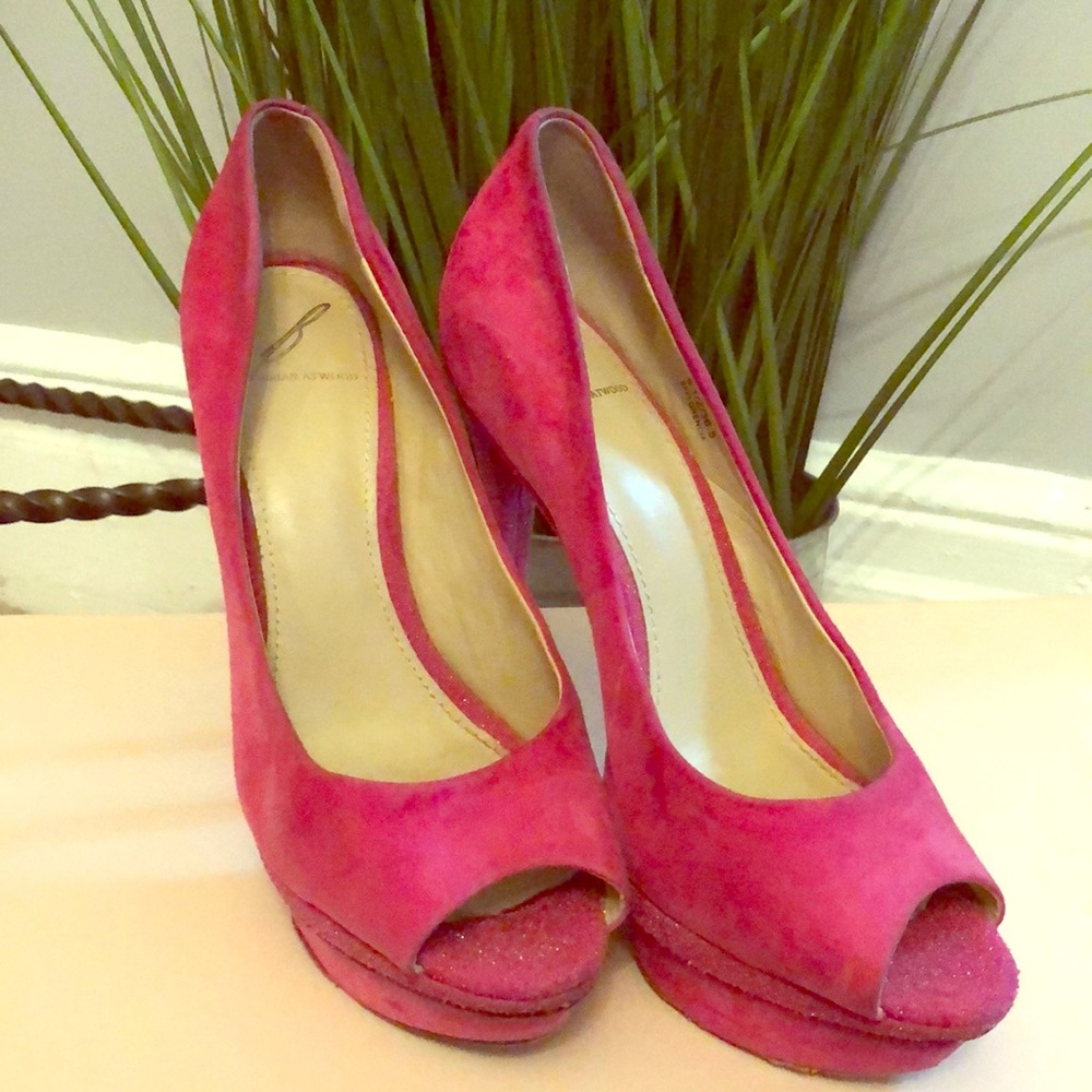 Pink Brian Atwood Platforms
